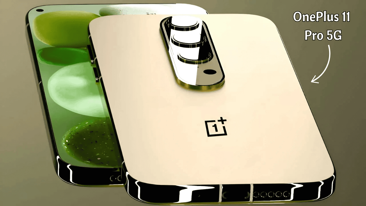 “OnePlus 11 Pro 5G in black showing curved AMOLED display and triple rear camera setup”